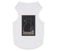 Azeeda 'Mystical Black Cat Card' Pet Dog/Cat T-Shirt, S (PT00156477)