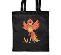 Azeeda 'Mythical Phoenix' Classic Black Tote Shopper Bag (ZB00025845)