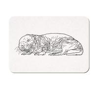 Azeeda 'Naked Mole Rat' Rectangular Fridge Magnet - Decorative Refrigerator & Whiteboard Magnet for Home, Kitchen or Office - 70mm x 49mm (FM00045992)