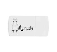 Azeeda 'Namaste Salutation' Pill Box with Tablet Splitter (PI00037261)