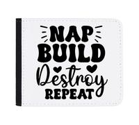 Azeeda 'Nap Build Destroy Repeat Funny Saying Toddler' Wallet (WL00027612)