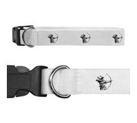 Azeeda 'Native American Archer' Dog Collar - White, S (PR00087619)