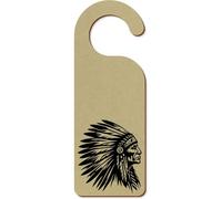 Azeeda 'Native American Chief' Door Hanger Sign (DH00047636)