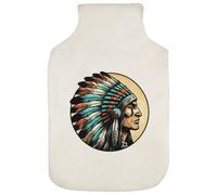 Azeeda 'Native American Chief' Hot Water Bottle Cover (HW00052887)