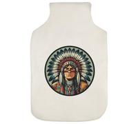 Azeeda 'Native American Chief' Hot Water Bottle Cover (HW00053012)