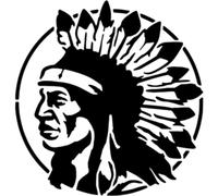 Azeeda 'Native American Chief' Reusable Stencil - Durable Decorative Template for Painting and Spraying on Walls, Tiles, Wood, Fabric & Craft Projects - M (A5) (WS00055466)