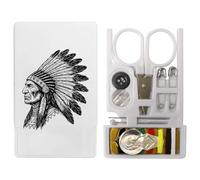 Azeeda 'Native American Chief Side View' Mini Travel Sewing Kit (SE00048377)