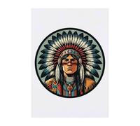 Azeeda 'Native American Chief' Temporary Tattoo - A6 (TO00108605)