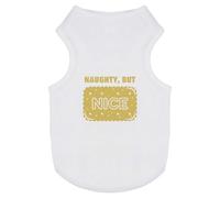 Azeeda 'Naughty But Nice Biscuit' Pet Dog/Cat T-Shirt, M (PT00186062)