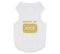 Azeeda 'Naughty But Nice Biscuit' Pet Dog/Cat T-Shirt, S (PT00186061)