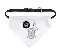 Azeeda 'Needle & Thread' Pet Bandana - White, S (PD00088165)
