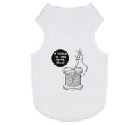 Azeeda 'Needle & Thread' Pet T-Shirt - White, L (PT00199919)