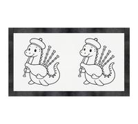 Azeeda 'Nessie Playing Bagpipes' Pet Feeding Mat (PM00033547)