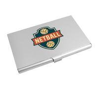 Azeeda 'Netball Emblem' Business Card Holder/Credit Card Wallet (CH00048618)