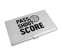 Azeeda 'Netball Pass Shoot Score' Business Card Holder/Credit Card Wallet (CH00048623)