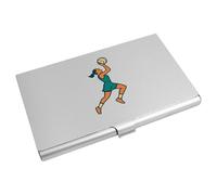 Azeeda 'Netball Player Action' Business Card Holder/Credit Card Wallet (CH00048620)