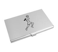 Azeeda 'Netball Player Action' Business Card Holder/Credit Card Wallet (CH00048621)