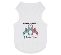 Azeeda 'Never Forget I Love You' Pet Dog/Cat T-Shirt, L (PT00146747)