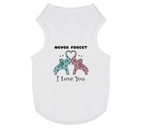 Azeeda 'Never Forget I Love You' Pet Dog/Cat T-Shirt, M (PT00146746)