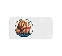Azeeda 'Never Give in' Pill Box with Tablet Splitter (PI00037908)