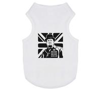 Azeeda 'Never Give Up- Churchill Quote' Pet Dog/Cat T-Shirt, S (PT00185933)
