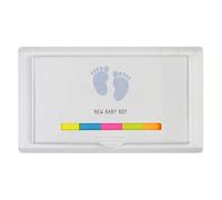 Azeeda 'New Baby Boy' Sticky Note Ruler Pad (ST00047537)