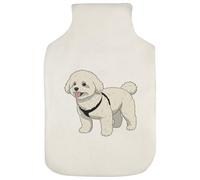 Azeeda 'Nice Fluffy Dog' Hot Water Bottle Cover (HW00047684)