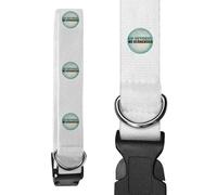 Azeeda 'No Retreat No Surrender' Dog Collar - White, L (PR00083412)
