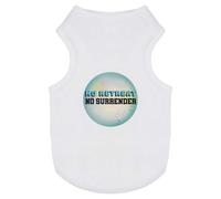 Azeeda 'No Retreat No Surrender' Pet Dog/Cat T-Shirt, M (PT00190450)