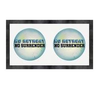 Azeeda 'No Retreat No Surrender' Pet Feeding Mat (PM00038899)