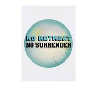 Azeeda 'No Retreat No Surrender' Temporary Tattoo - A6 (TO00103653)