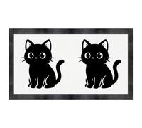 Azeeda 'No Thoughts Cute Cat' Pet Feeding Mat (PM00040634)