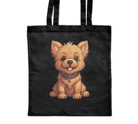 Azeeda 'Norwich Terrier' Classic Black Tote Shopper Bag (ZB00020937)