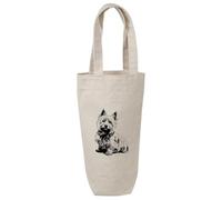 Azeeda 'Norwich Terrier Portrait' Cotton Wine Bottle Gift/Travel Bag (BL00045035)