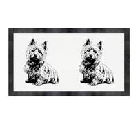 Azeeda 'Norwich Terrier Portrait' Pet Feeding Mat (PM00033325)