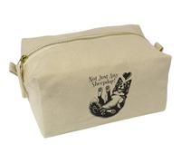 Azeeda 'Not Just Any Sheepdog' Canvas Wash Bag/Makeup Case (CS00047534)