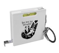 Azeeda 'Not Just Any Sheepdog' Keyring Tape Measure/Spirit Level Tool (KM00046793)