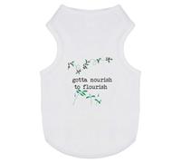 Azeeda 'Nourish To Flourish' Pet Dog/Cat T-Shirt, XS (PT00166820)