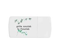 Azeeda 'Nourish to Flourish' Pill Box with Tablet Splitter (PI00038106)