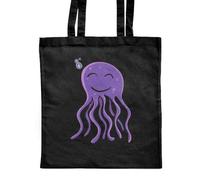Azeeda 'Octopus' Classic Black Tote Shopper Bag (ZB00019452)