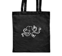 Azeeda 'octopus' Classic Black Tote Shopper Bag (ZB00019467)