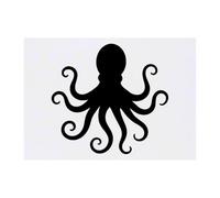 Azeeda 'Octopus Silhouette' Temporary Tattoo - Water Resistant, Skin-Safe, Non-Toxic Transfer (TO00102233)
