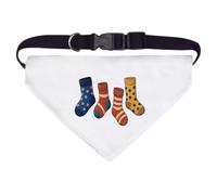 Azeeda 'Odd Sock Collection' Pet Bandana - White, L (PD00088222)