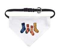 Azeeda 'Odd Sock Collection' Pet Bandana - White, S (PD00088221)