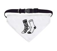 Azeeda 'Odd Socks' Pet Bandana - White, L (PD00087226)