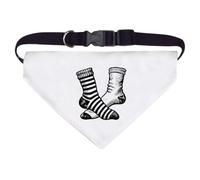 Azeeda 'Odd Socks' Pet Bandana - White, L (PD00087244)