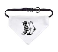 Azeeda 'Odd Socks' Pet Bandana - White, S (PD00087225)