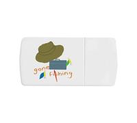 Azeeda 'Off Out Fishing' Pill Box with Tablet Splitter (PI00042871)