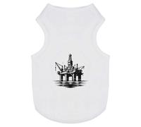 Azeeda 'Offshore Oil Rig' Pet Dog/Cat T-Shirt, L (PT00153787)