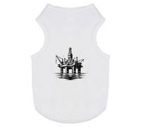 Azeeda 'Offshore Oil Rig' Pet Dog/Cat T-Shirt, S (PT00153785)